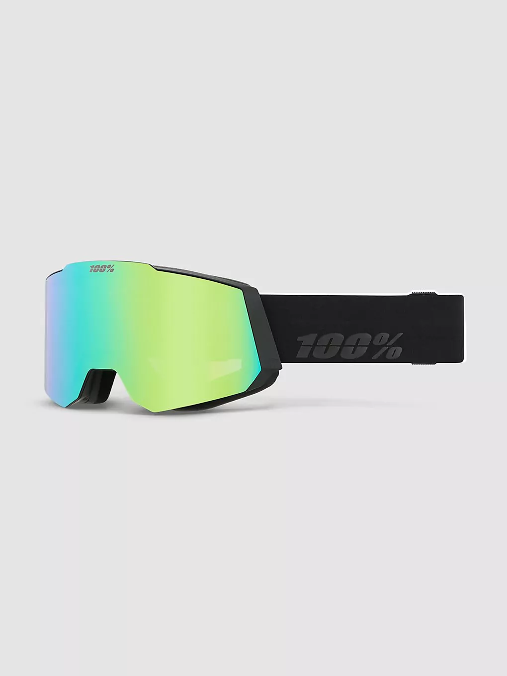 100Percent Snowcraft Hiper Black/Green Goggle mirror green lens